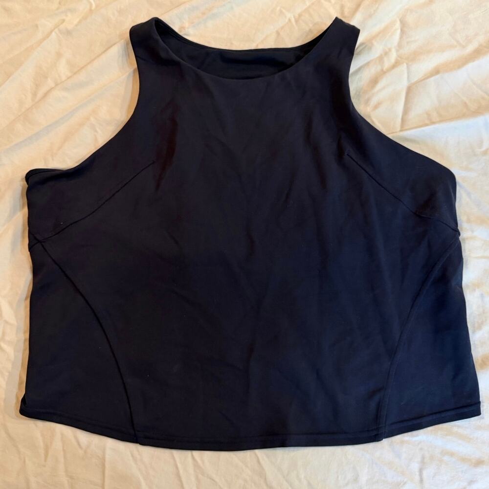 Lululemon Wunder Train Racerback Tank Top size 20 true navy